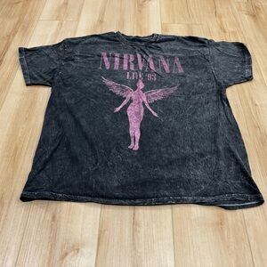NIRVANA Black Graphic Tee